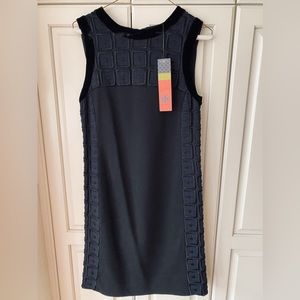 Tory Burch Black Denice Dress wool blend Size Small NWT